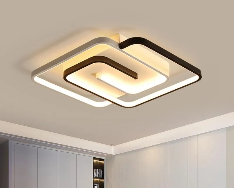 квадратная потолочная люстра