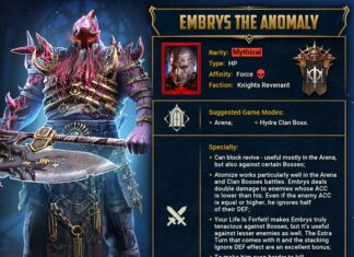 Новый Герой Эмбрис Аномалия