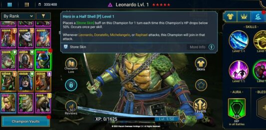 Пассивка Леонардо «Герой в панцире»