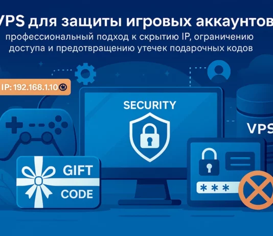 VPS для защиты игровых аккаунтов: профессиональный подход к скрытию IP, ограничению доступа и предотвращению утечек подарочных кодов