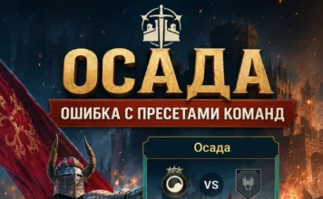 Ошибка с пресетами команд в Осаде