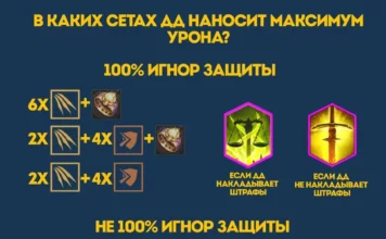 В каких сетах ДД наносит максимум урона?